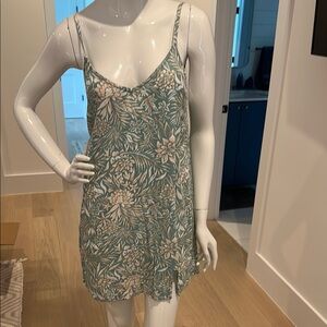 Roxy Green and Cream Floral Dress